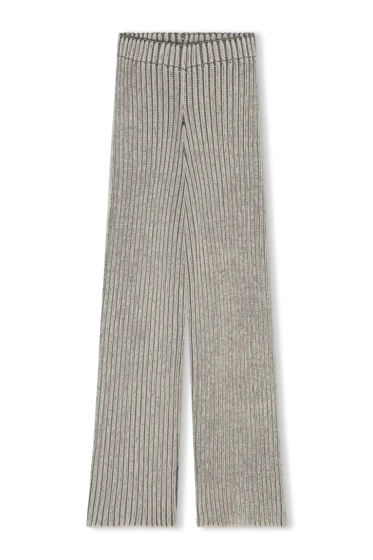 Black Stripe Chunky Knit Pant^Zulu & Zephyr New