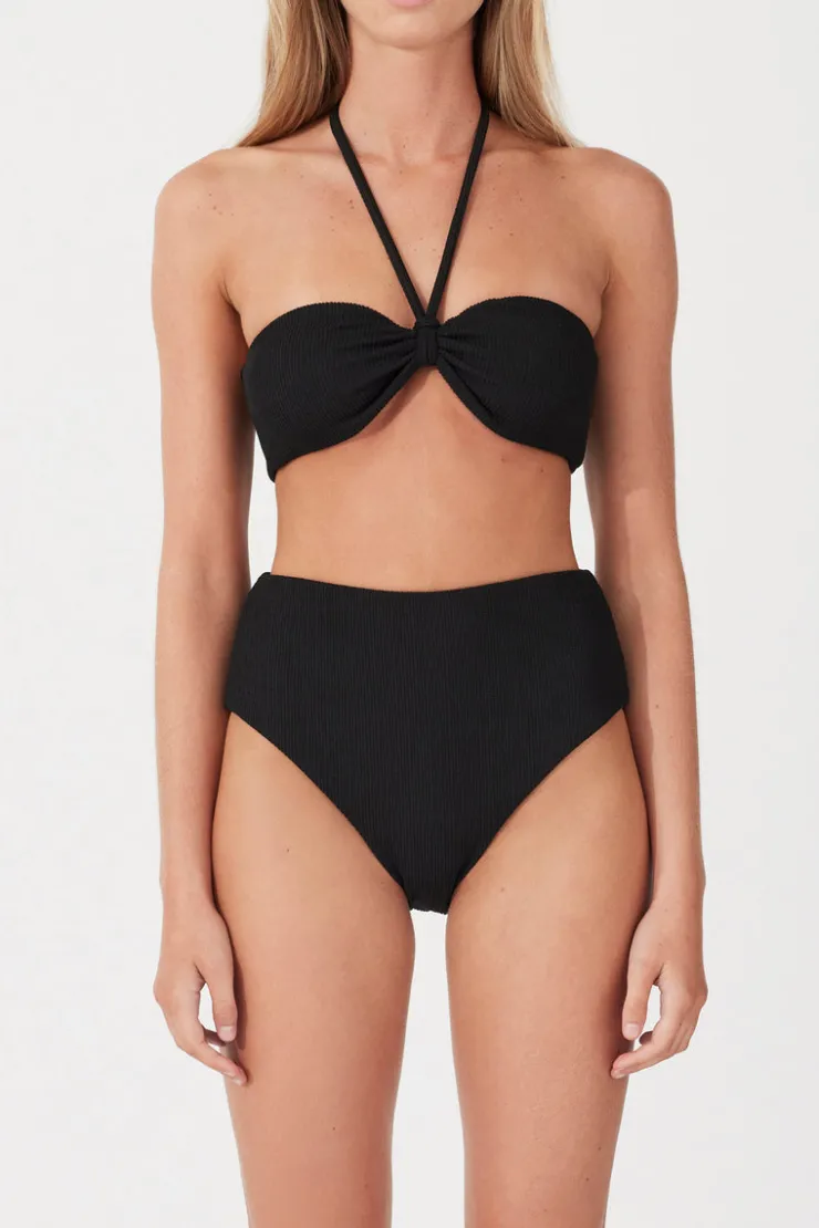 Black Textured Bandeau^Zulu & Zephyr Online