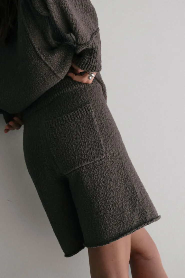 Charcoal Boucle Short^Zulu & Zephyr Clearance