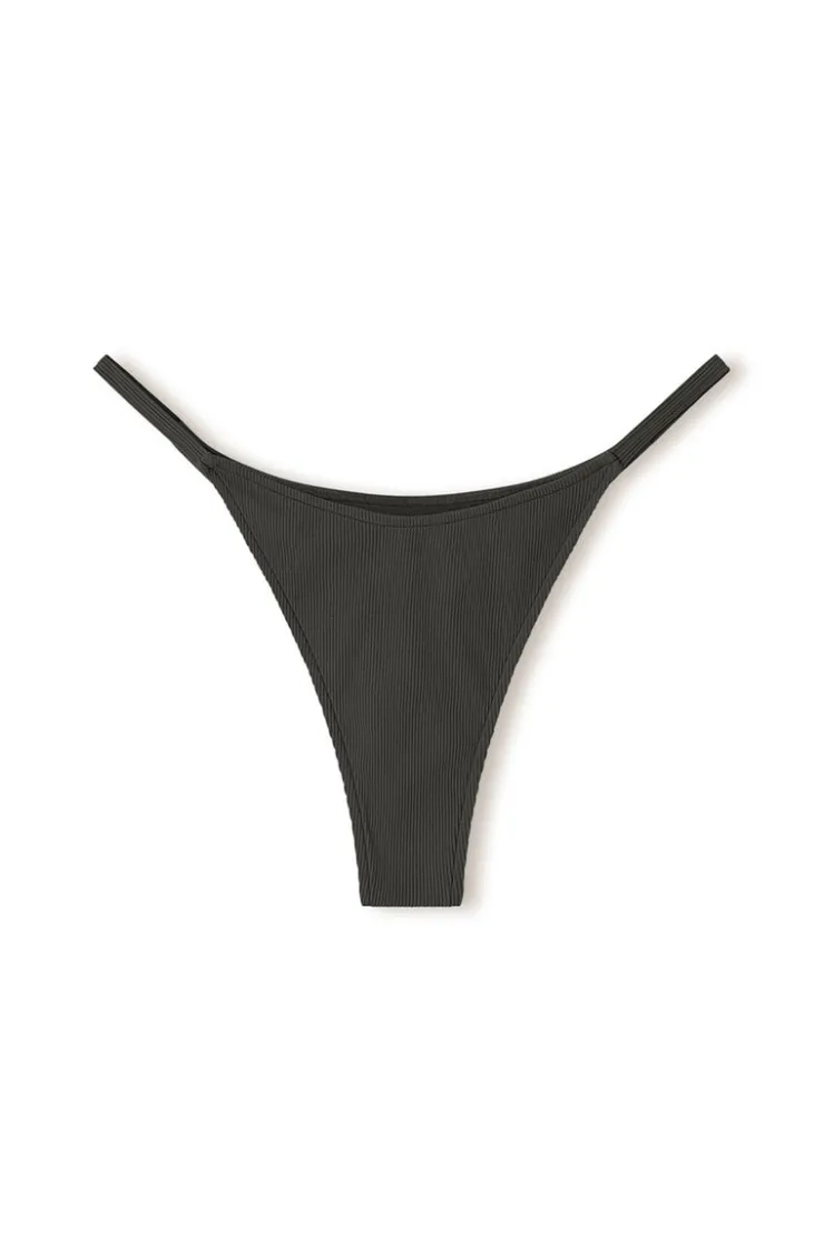 Charcoal Rib Curve Thong Brief^Zulu & Zephyr New
