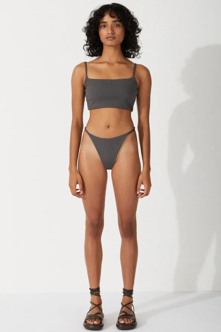 Charcoal Rib Curve Thong Brief^Zulu & Zephyr New