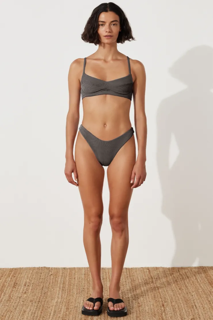 Charcoal Stripe Curve Brief^Zulu & Zephyr Cheap