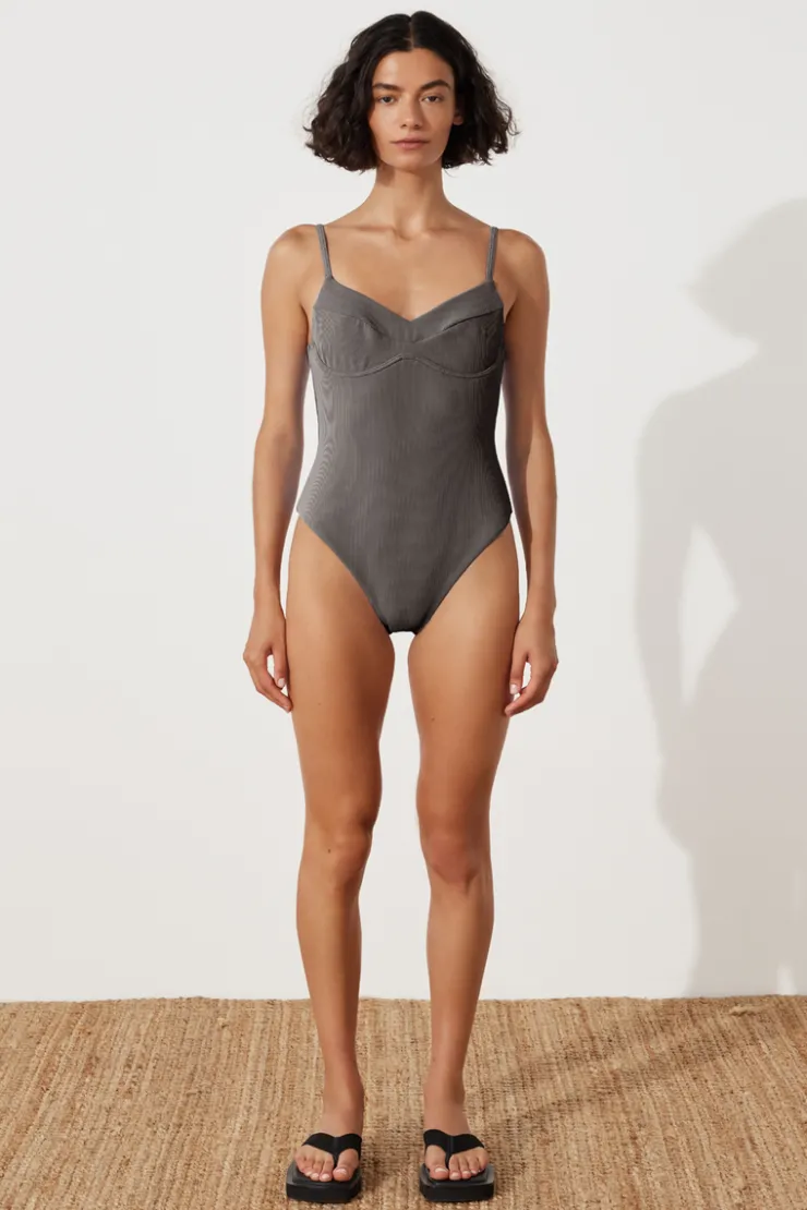 Charcoal Stripe One Piece^Zulu & Zephyr Best Sale