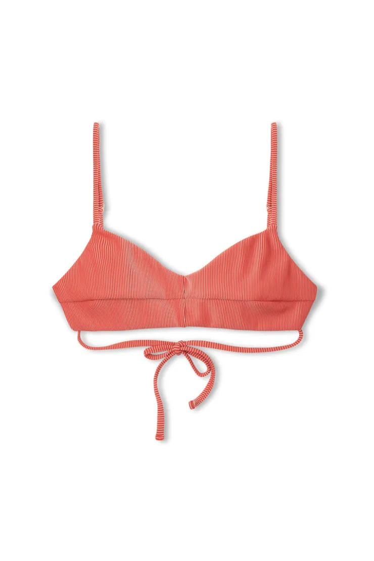 Chilli Stripe Rib Wrap Bralette^Zulu & Zephyr Flash Sale