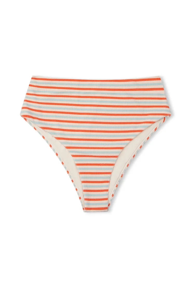 Chilli Stripe Textured Waisted Full Brief^Zulu & Zephyr Cheap
