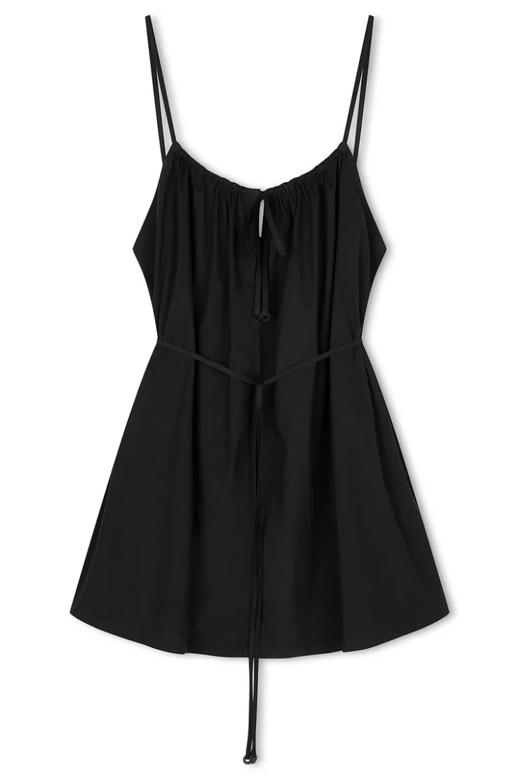 Cotton Poplin Dress - Black^Zulu & Zephyr Discount