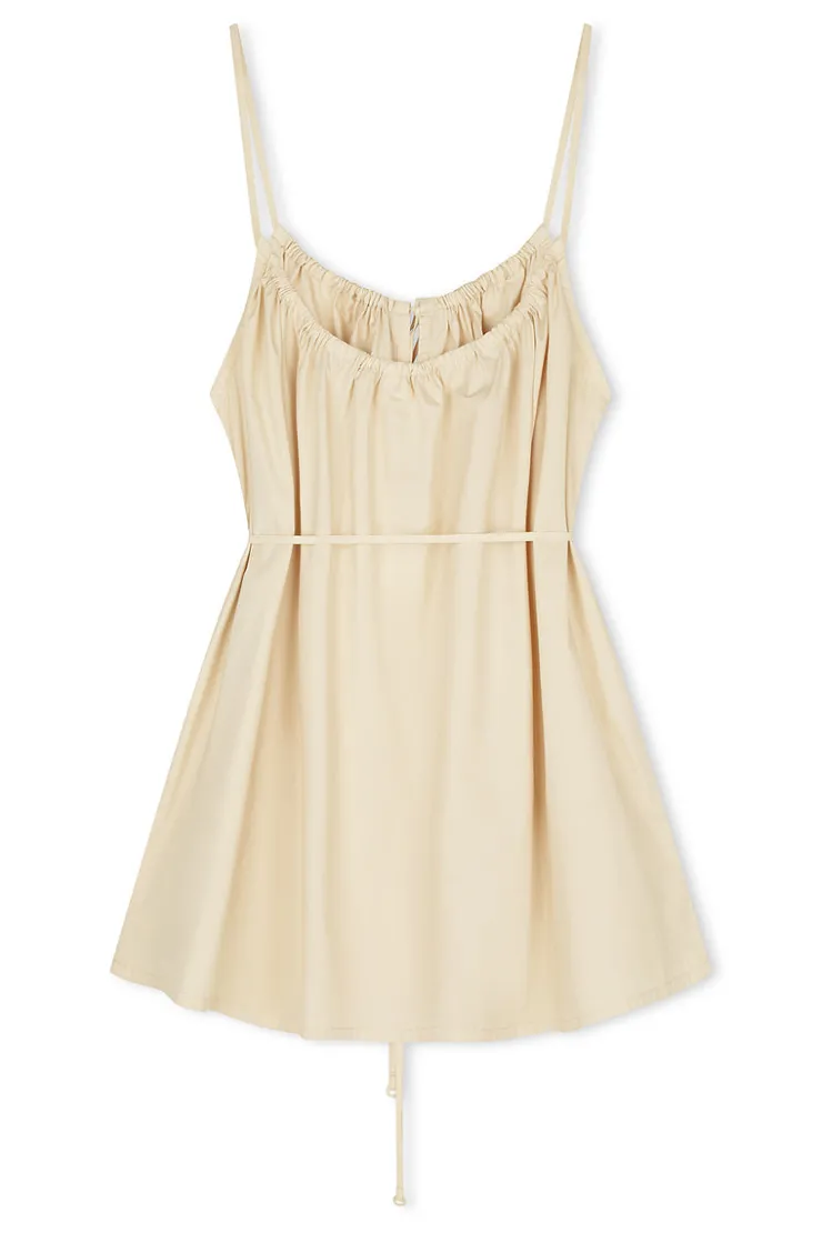 cotton_poplin_dress__husk_2-1.webp Cotton Poplin Dress - Husk^Zulu & Zephyr Discount