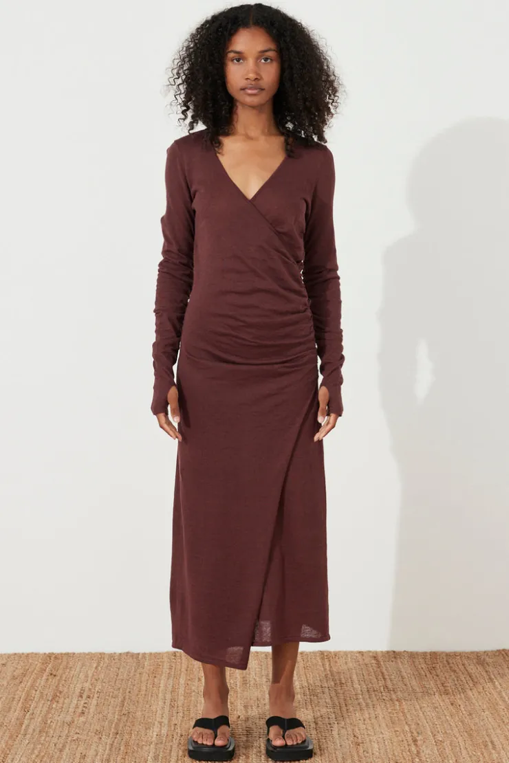 Currant Gathered Knit Dress^Zulu & Zephyr Fashion