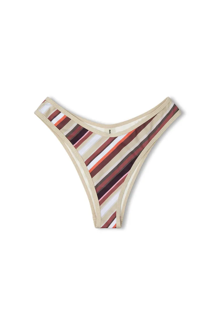 Golden Retro Stripe Curve Brief^Zulu & Zephyr Sale