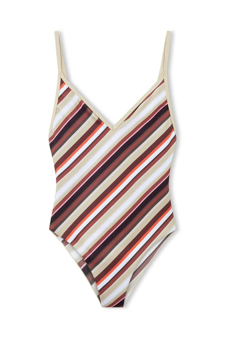 Golden Retro Stripe One Piece^Zulu & Zephyr Best Sale