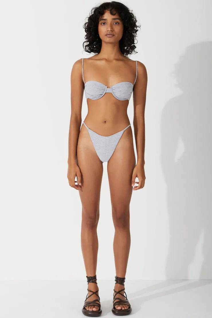 Grey Marle Curve Thong Brief^Zulu & Zephyr Fashion