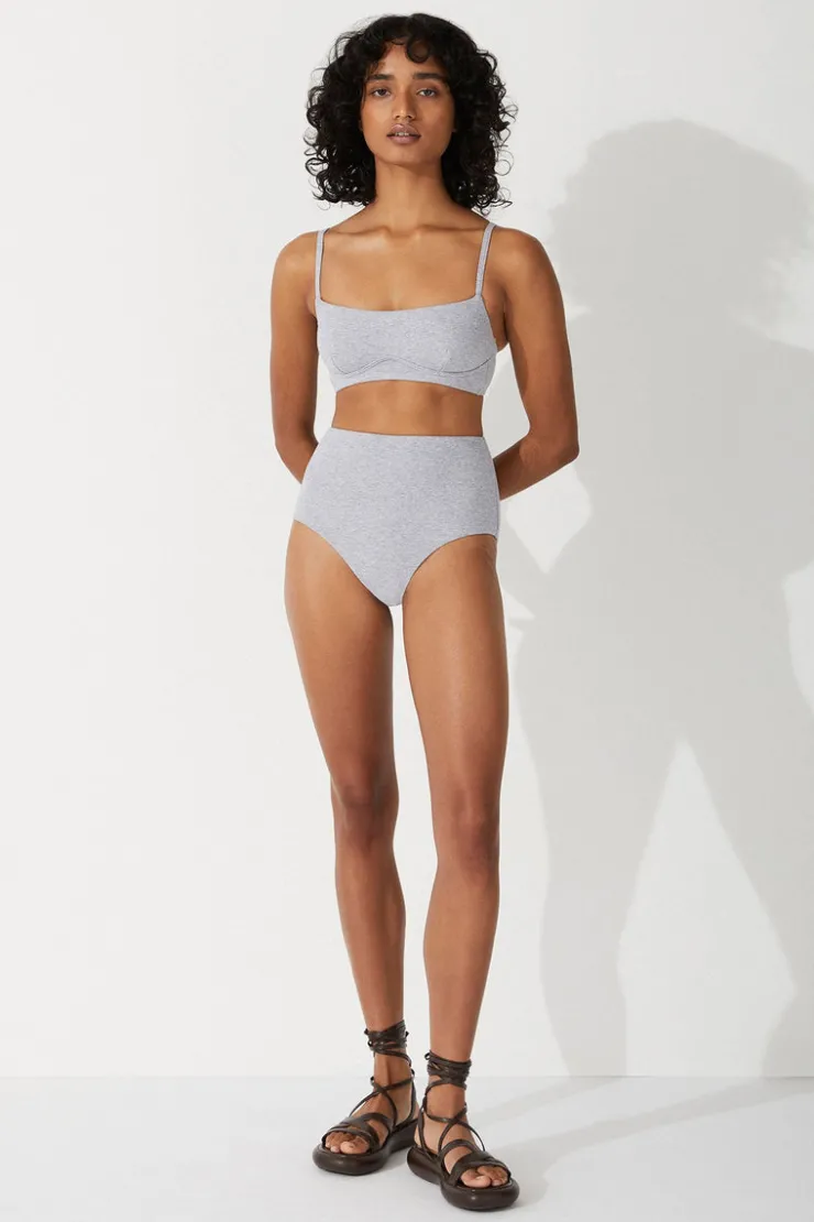 Grey Marle Waisted Full Brief^Zulu & Zephyr Outlet