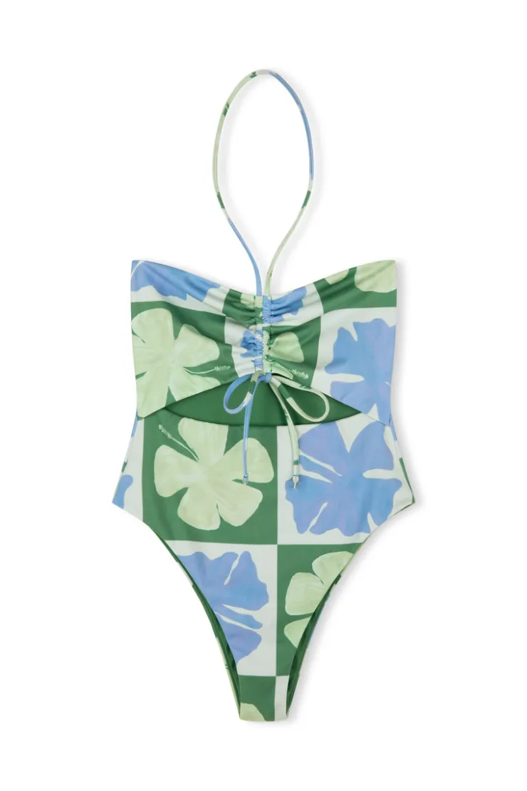 Hibiscus Halter One Piece^Zulu & Zephyr Outlet