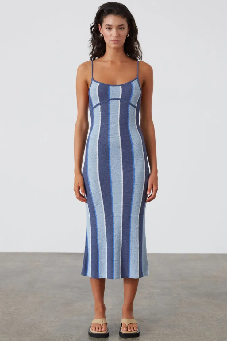 Horizon Stripe Organic Cotton Blend Knit Dress^Zulu & Zephyr Flash Sale