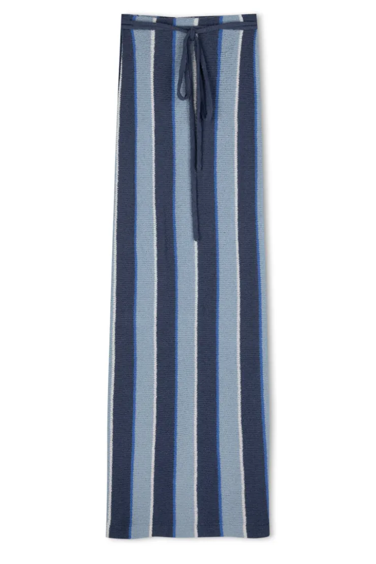 Horizon Stripe Organic Cotton Knit Wrap Skirt^Zulu & Zephyr Discount