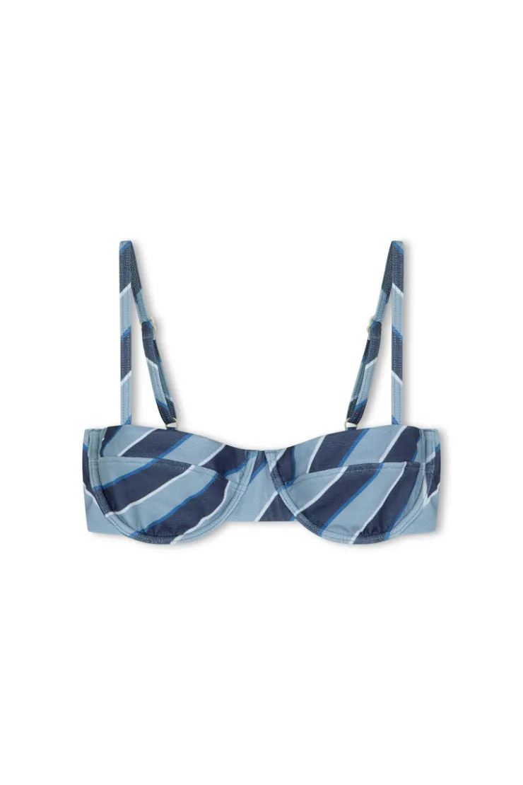 Horizon Stripe Textured Balconette Bra Cup^Zulu & Zephyr Hot