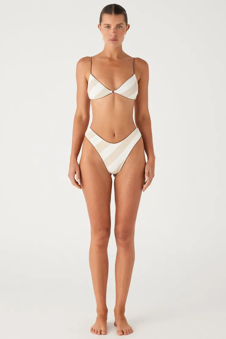 Husk Stripe Textured Curve Thong Brief^Zulu & Zephyr Cheap