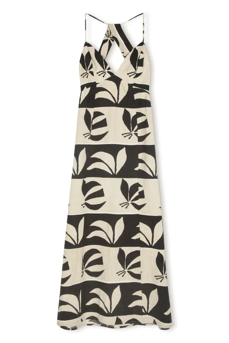 Iris Palm Linen Cotton Blend Dress^Zulu & Zephyr Fashion