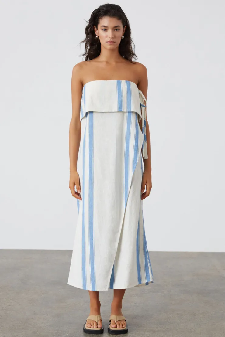 Marine Stripe Organic Cotton Blend Dress^Zulu & Zephyr Outlet