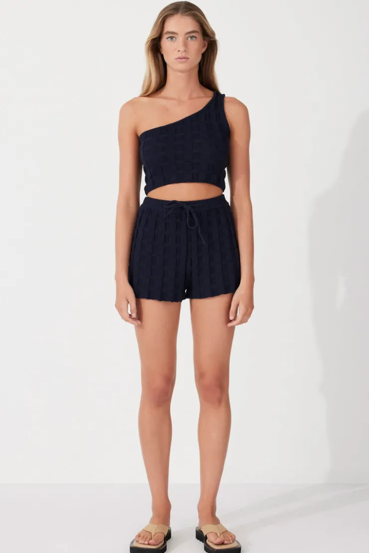 Midnight Textured Knit Short^Zulu & Zephyr Sale