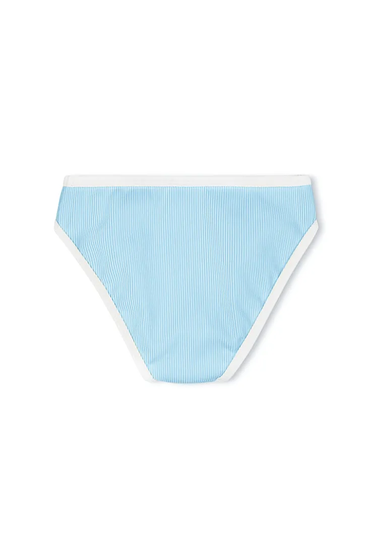 Mini Stripe Rib Bikini Bottom - Shallow Blue^Zulu & Zephyr Best