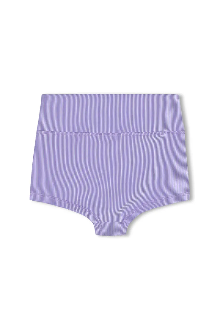 Mini Stripe Rib Boy Short - Grape^Zulu & Zephyr Best