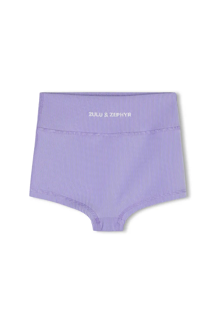 Mini Stripe Rib Boy Short - Grape^Zulu & Zephyr Best