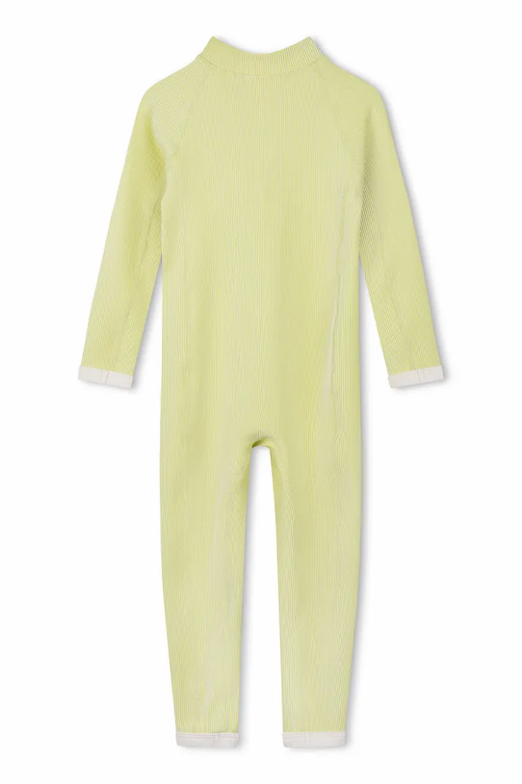 Mini Stripe Rib Full Surf Suit - Citrus^Zulu & Zephyr Hot