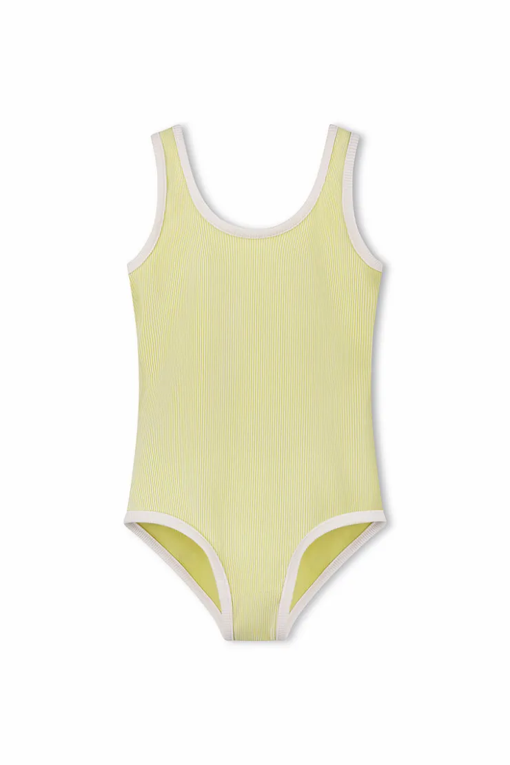 Mini Stripe Rib Scoop One Piece - Citrus^Zulu & Zephyr New