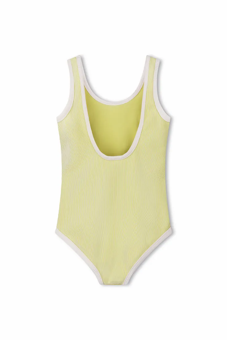 Mini Stripe Rib Scoop One Piece - Citrus^Zulu & Zephyr New
