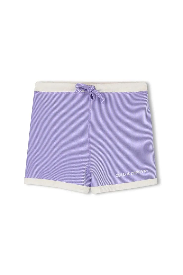 Mini Stripe Rib Surf Short - Grape^Zulu & Zephyr Fashion