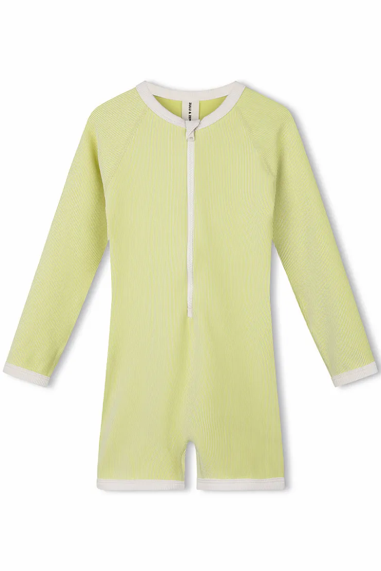Mini Stripe Rib Surf Suit - Citrus^Zulu & Zephyr Online