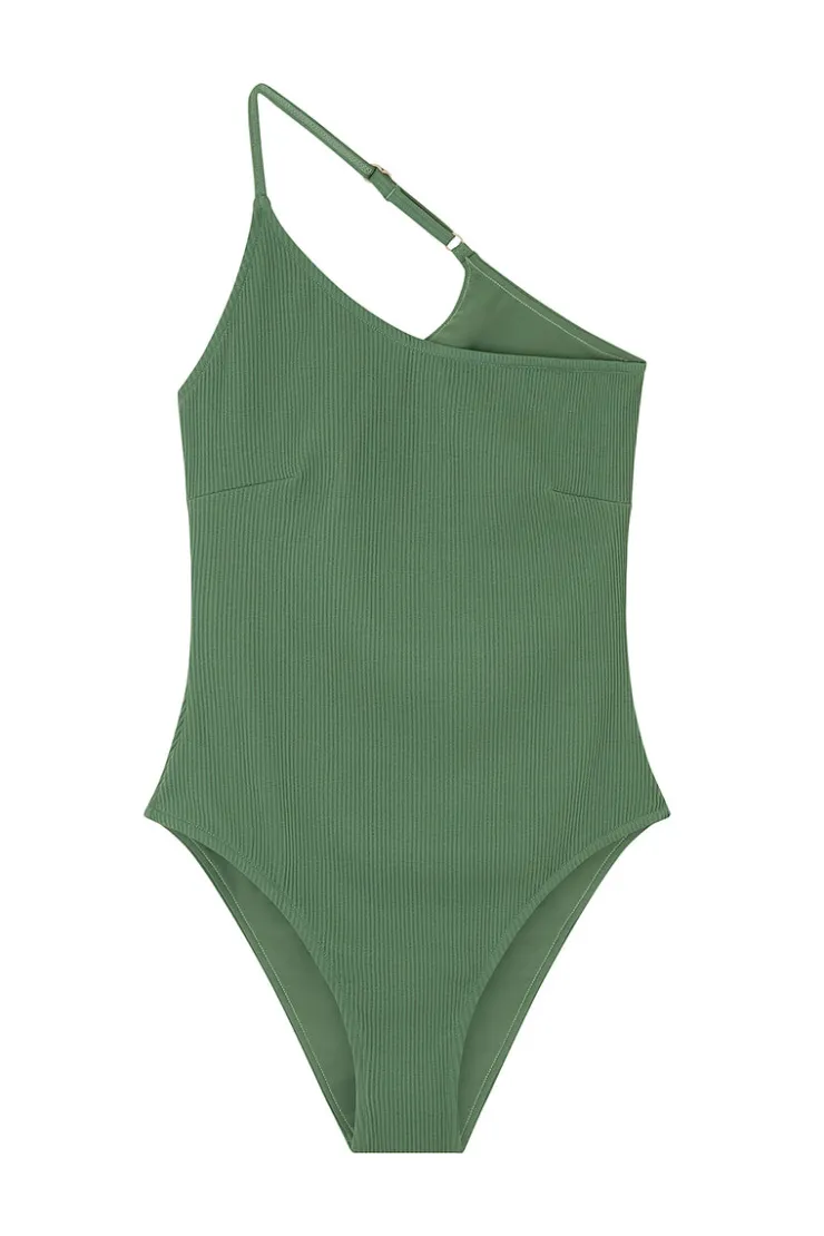 Myrtle Rib Asymmetric One Piece^Zulu & Zephyr Fashion