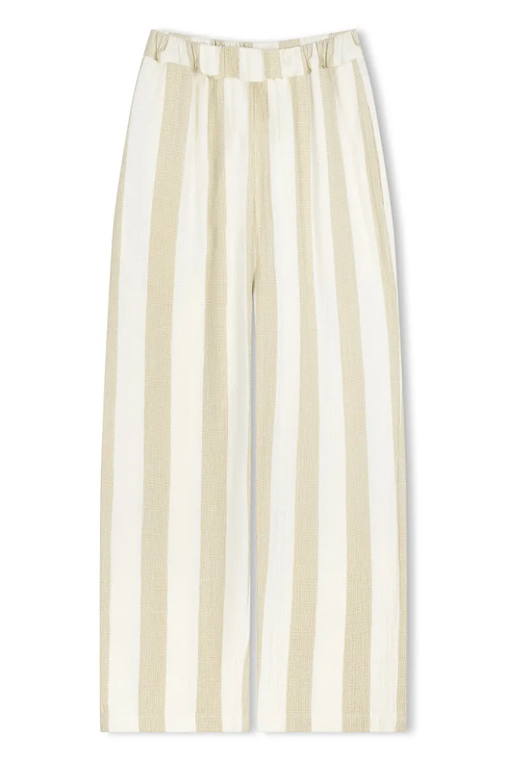 Natural Stripe Organic Cotton Pant^Zulu & Zephyr Fashion