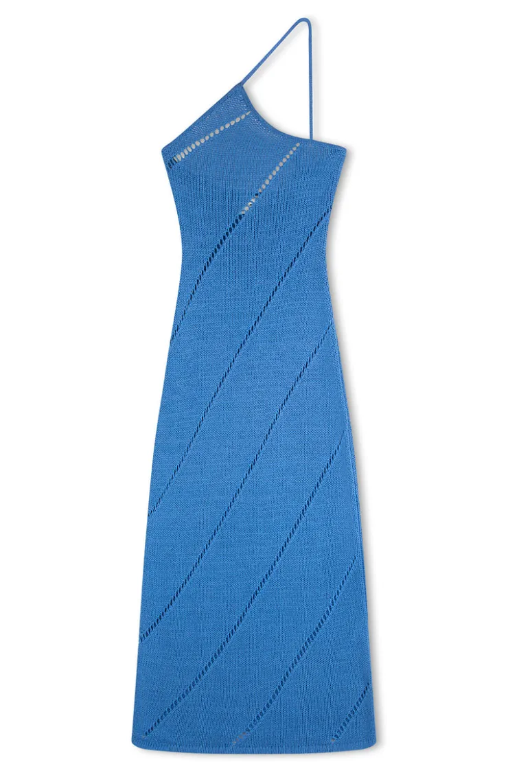 Ocean Blue Lattice Knit Dress^Zulu & Zephyr Cheap