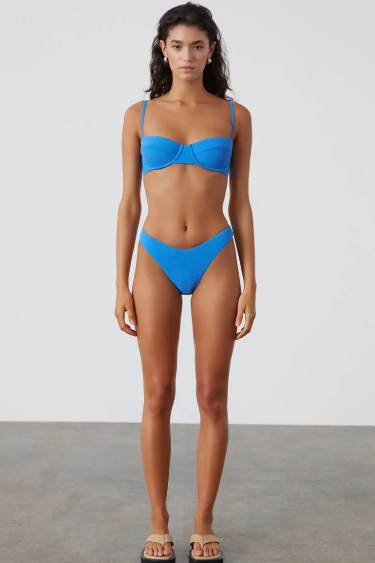 Ocean Blue Textured Curve Brief^Zulu & Zephyr New