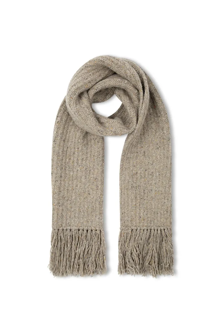Olive Merino Wool Blend Knit Scarf^Zulu & Zephyr Shop