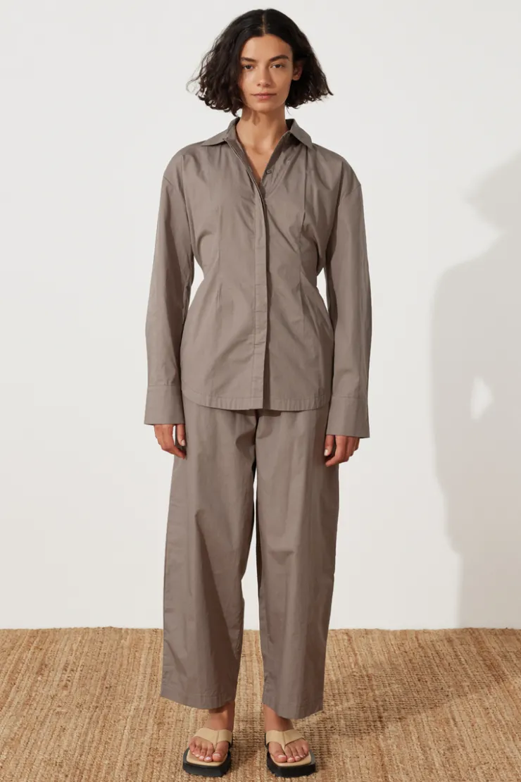 Pewter Organic Cotton Tie Shirt^Zulu & Zephyr Outlet