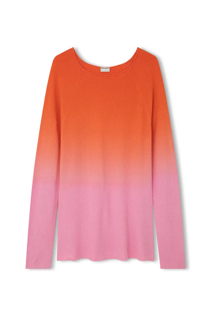 Pink Ombre Merino Blend Knit Top^Zulu & Zephyr Flash Sale