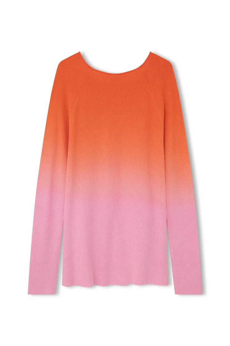 Pink Ombre Merino Blend Knit Top^Zulu & Zephyr Flash Sale