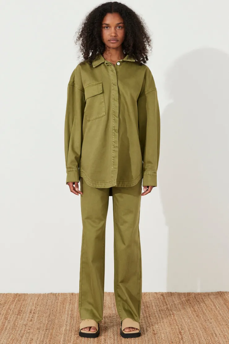 Recycled Cotton Jacket - Khaki^Zulu & Zephyr Best