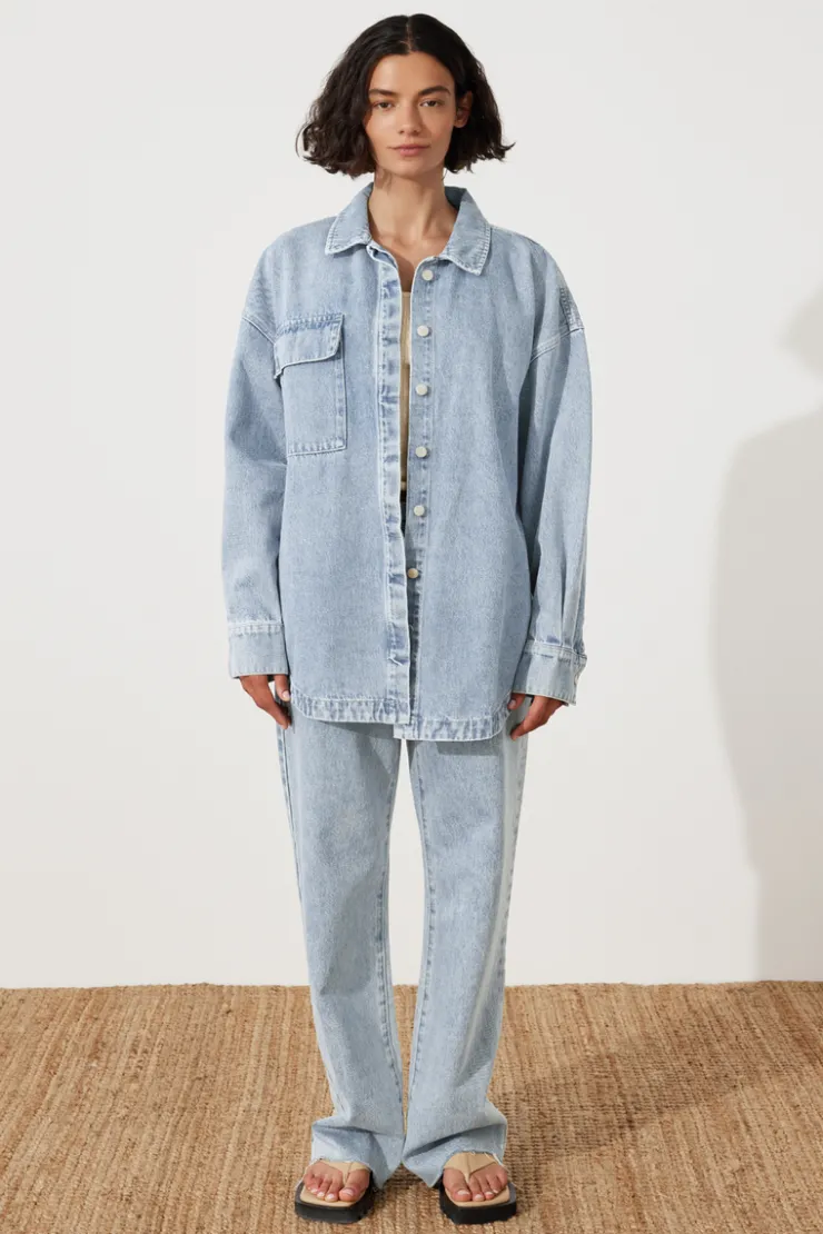 Recycled Cotton Jacket - Light Wash^Zulu & Zephyr Cheap