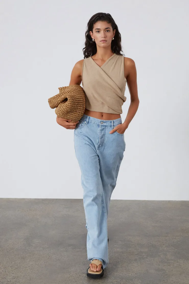 Recycled Cotton Mid Rise Jean - Light Wash^Zulu & Zephyr Sale