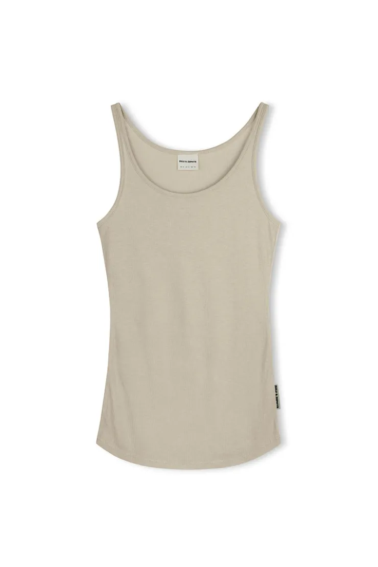 Rib Hemp Jersey Tank - Husk^Zulu & Zephyr Best