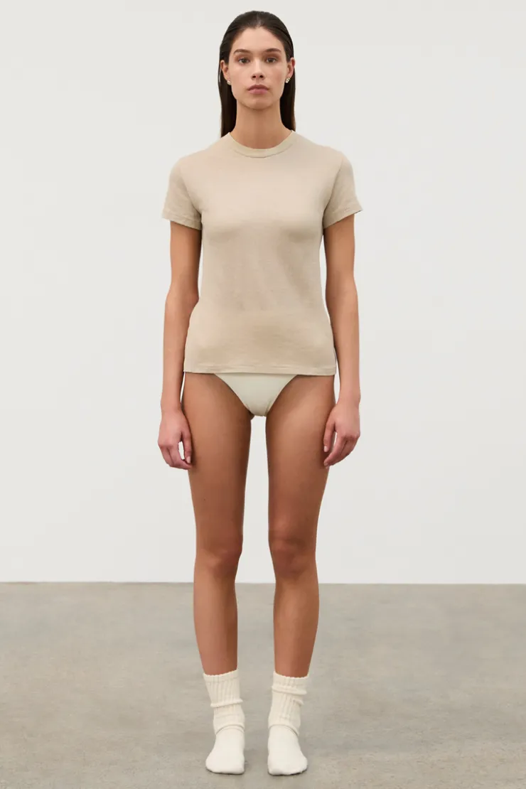 Rib Hemp Jersey T-Shirt - Husk^Zulu & Zephyr Best Sale