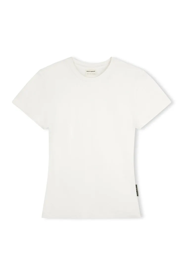 Rib Hemp Jersey T-Shirt - White^Zulu & Zephyr Hot