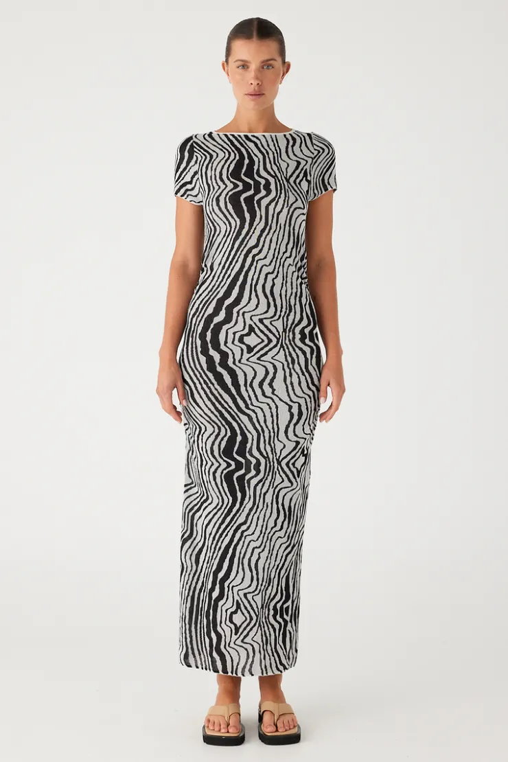 Ripple Stripe Cotton Blend Knit Dress^Zulu & Zephyr Hot