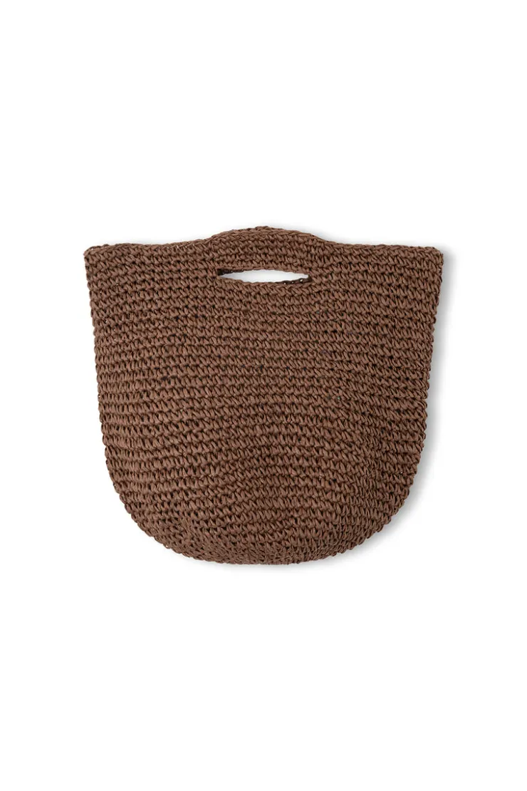 Round Straw Bag - Walnut^Zulu & Zephyr Flash Sale