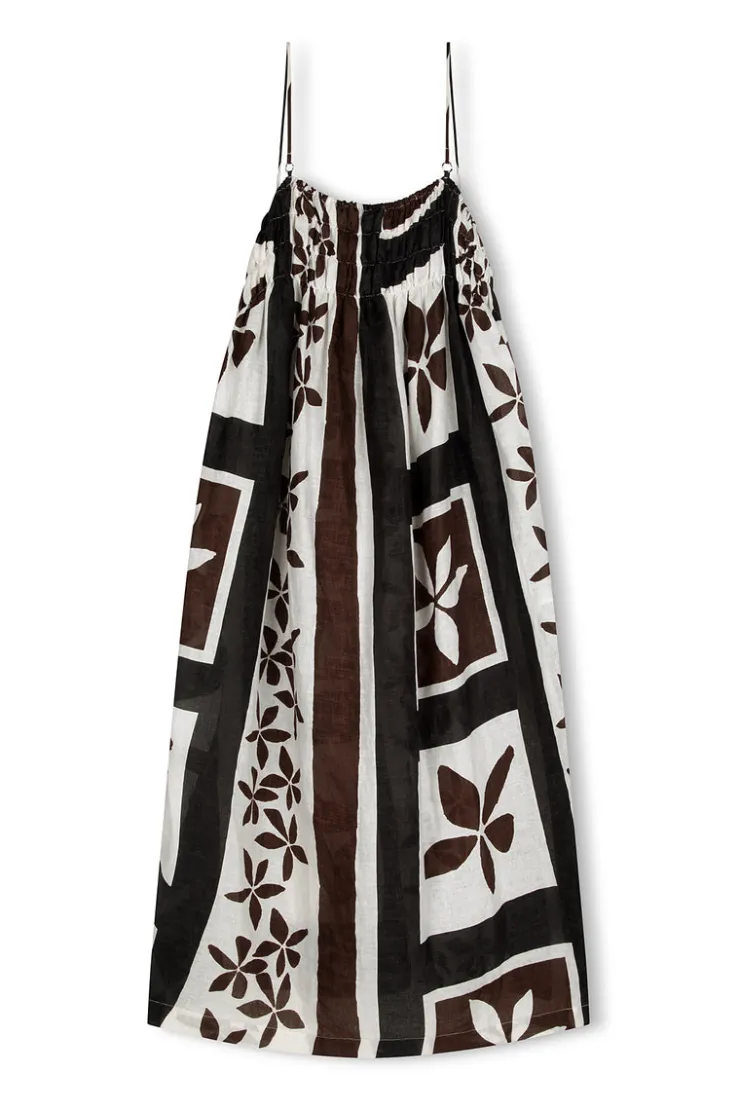 Sarong Flower Linen Dress^Zulu & Zephyr Online