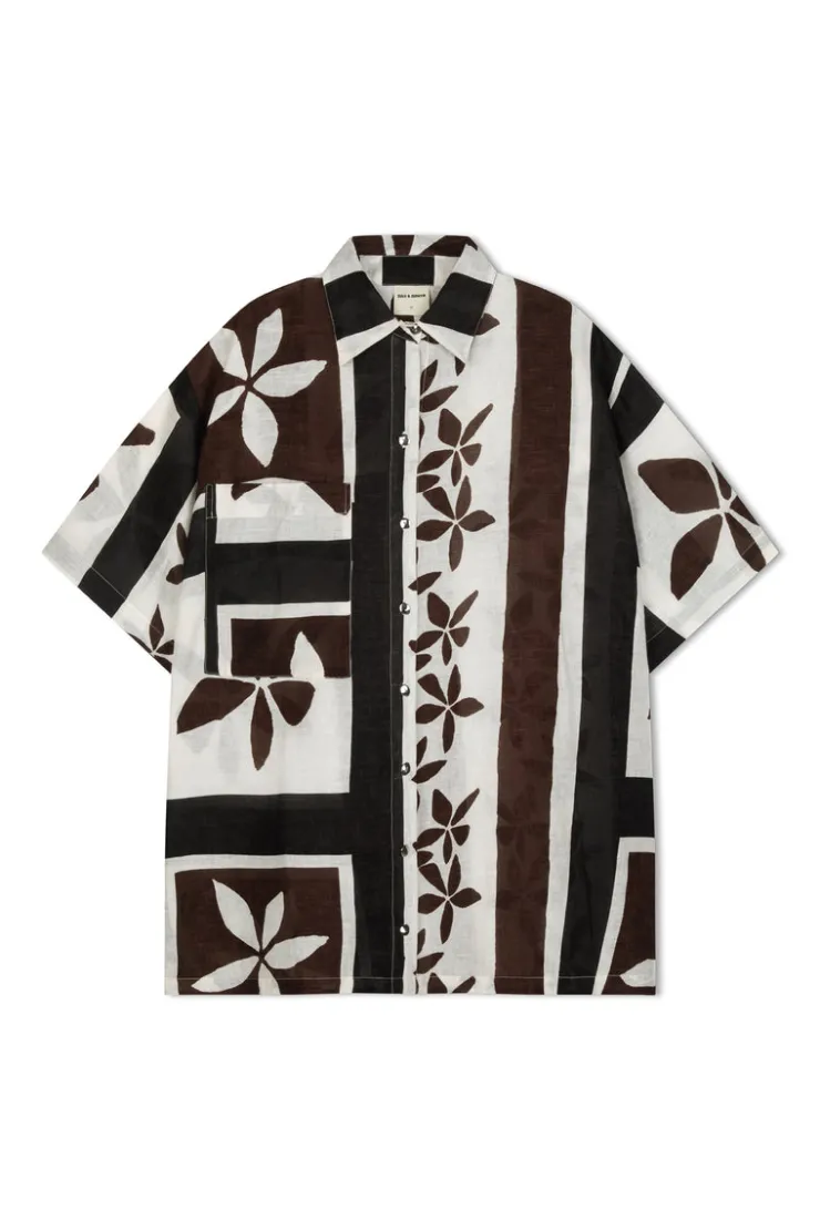 Sarong Flower Linen Shirt^Zulu & Zephyr Best